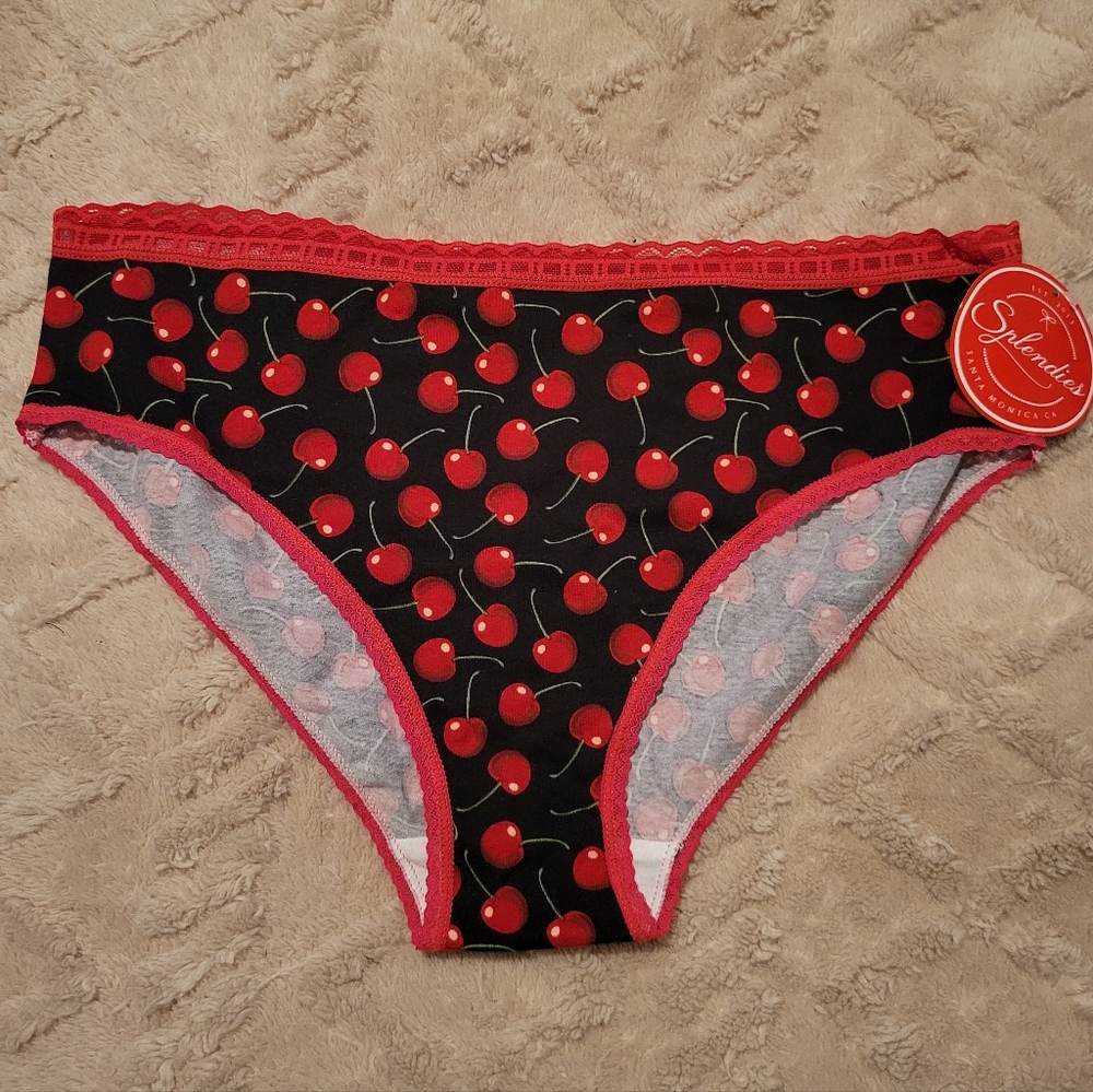 Cherry Print Bikini Panties